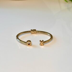 Very Allegra Hugs & Kisses Gold Bracelet